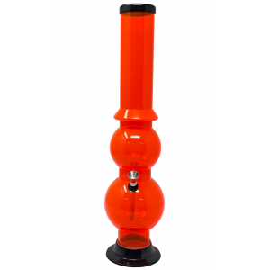 15" Acrylic Double Bubble Water Pipe - [AJM13]